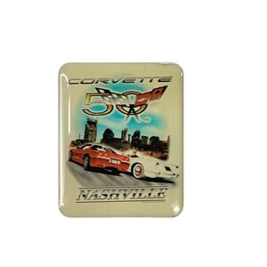 2003 Corvette 50th Anniversary Nashville Hat Lapel Pin Rare